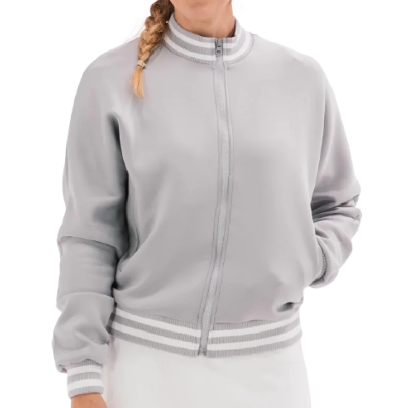 Foray Golf Scuba Rib Bomber Jacket - Grey