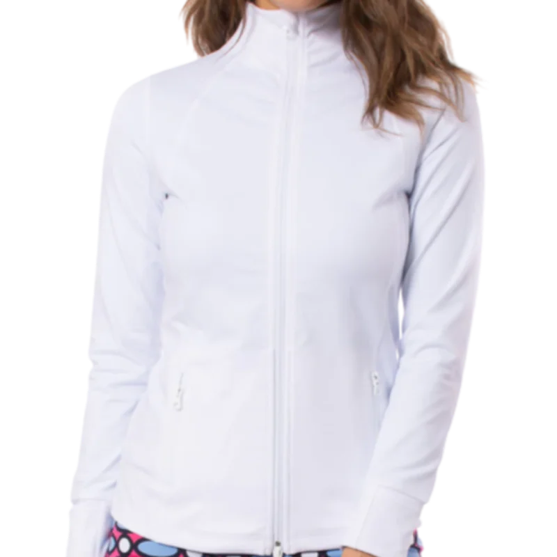 Golftini Double Zip Tech Jacket - White