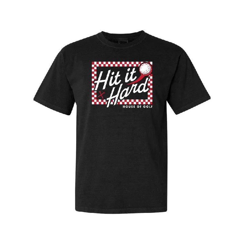 Hit It Hard Checkerboard Tee