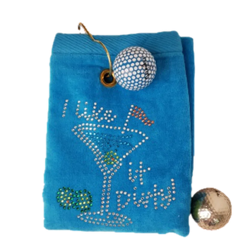 Navika Golf Towel - I Like It Dirty (Turquoise)