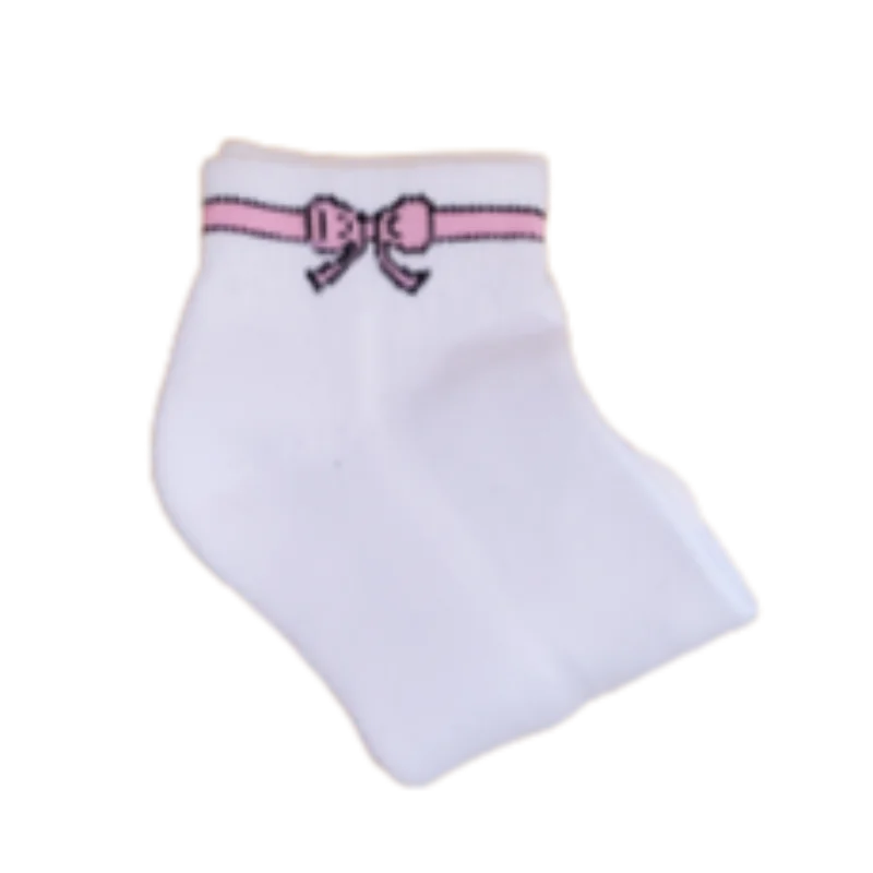 On The Tee Bow Socks - Pink