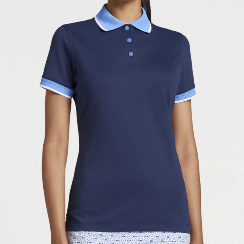 Peter Millar Sport Mesh Polo - Navy